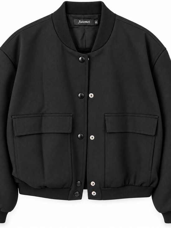 Jackets & Blazers - Woman’s Black Bomber Jacket